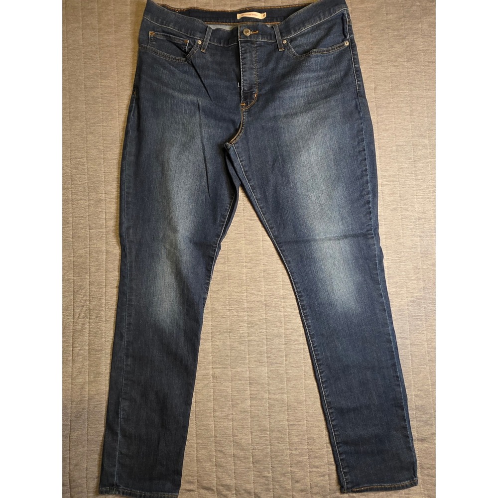 1417 and Levis 311 Shaping Skinny Jeans Dark Wash Blue Denim Size 33
